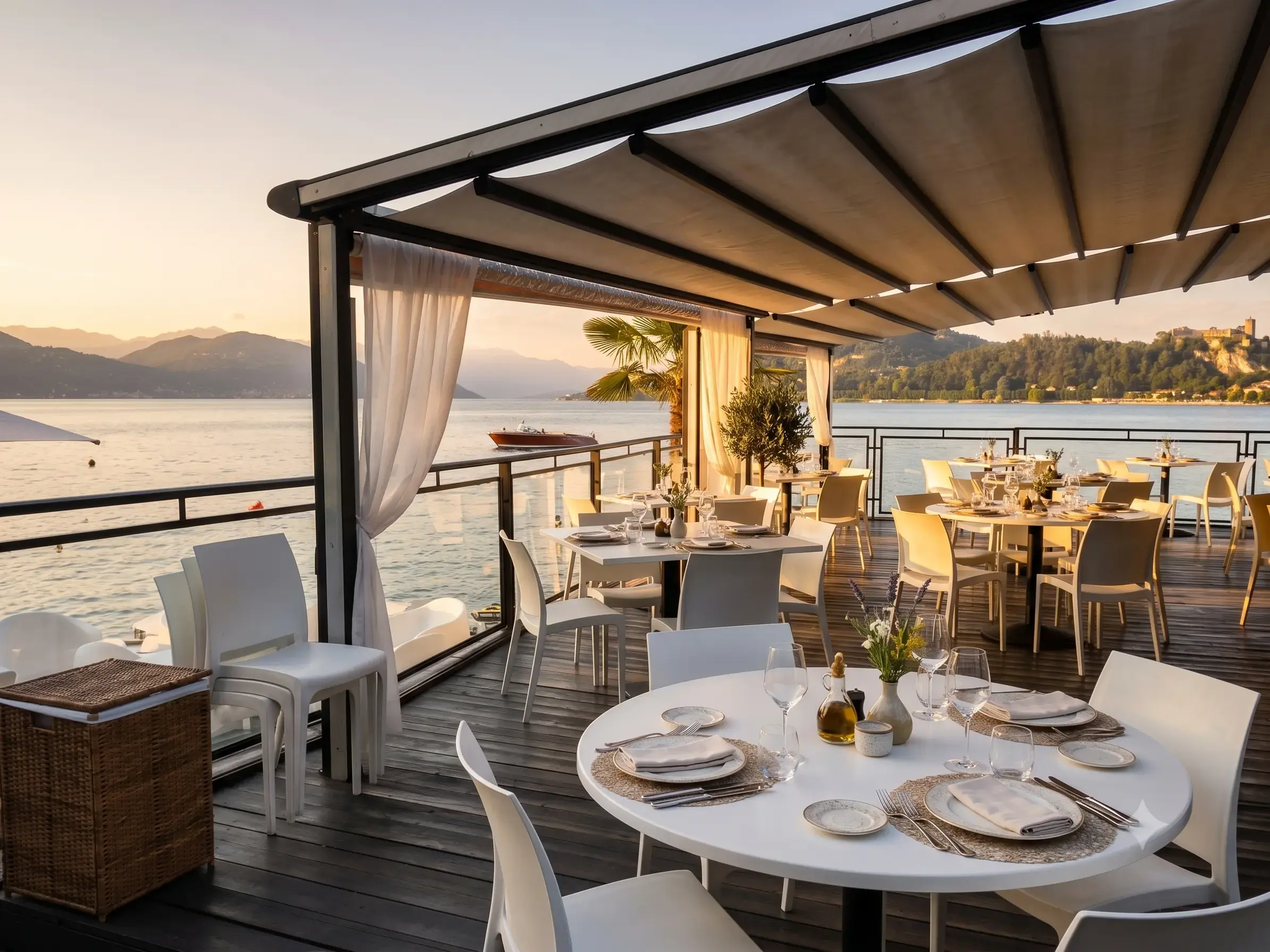 Elegant fine-dining restaurant interior designed by Amicus International